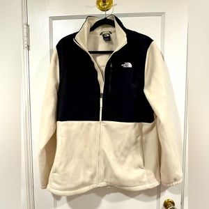 Womens North Face Denali Jacket - Cream and Black